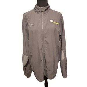 Under Armour Men's UA Squad Woven Warm Up Jacket Gray Medium 1293911 Notre Dame